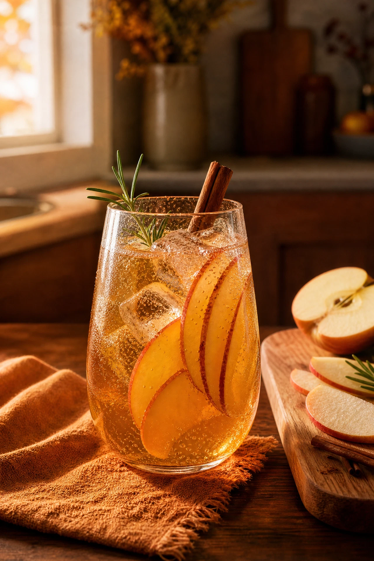 Caramel Oolong Apple Fizz