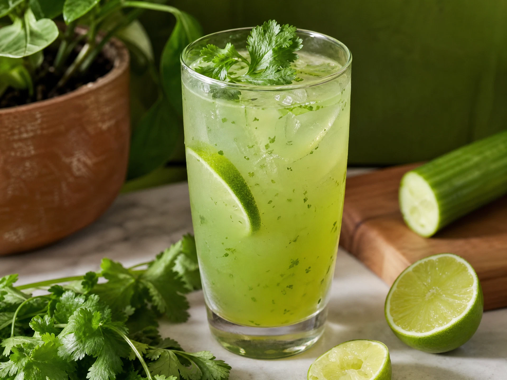Cilantro Lime Coconut Spritz