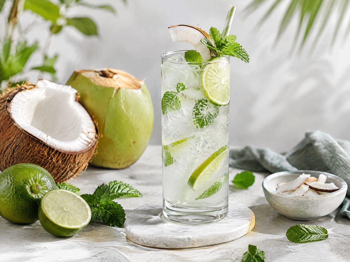 Coconut Water Lime Sparkler
