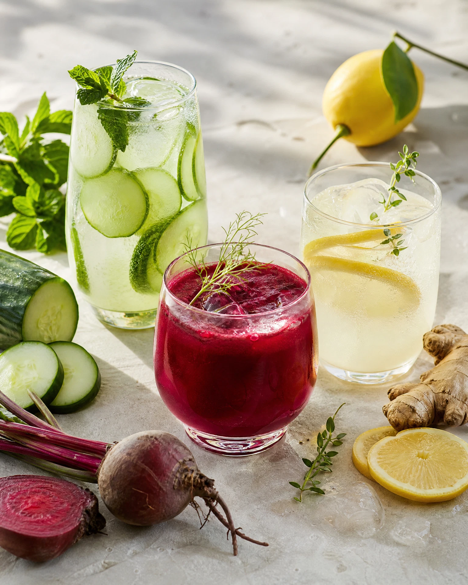 8-Calorie Ginger Lemon Sparkler