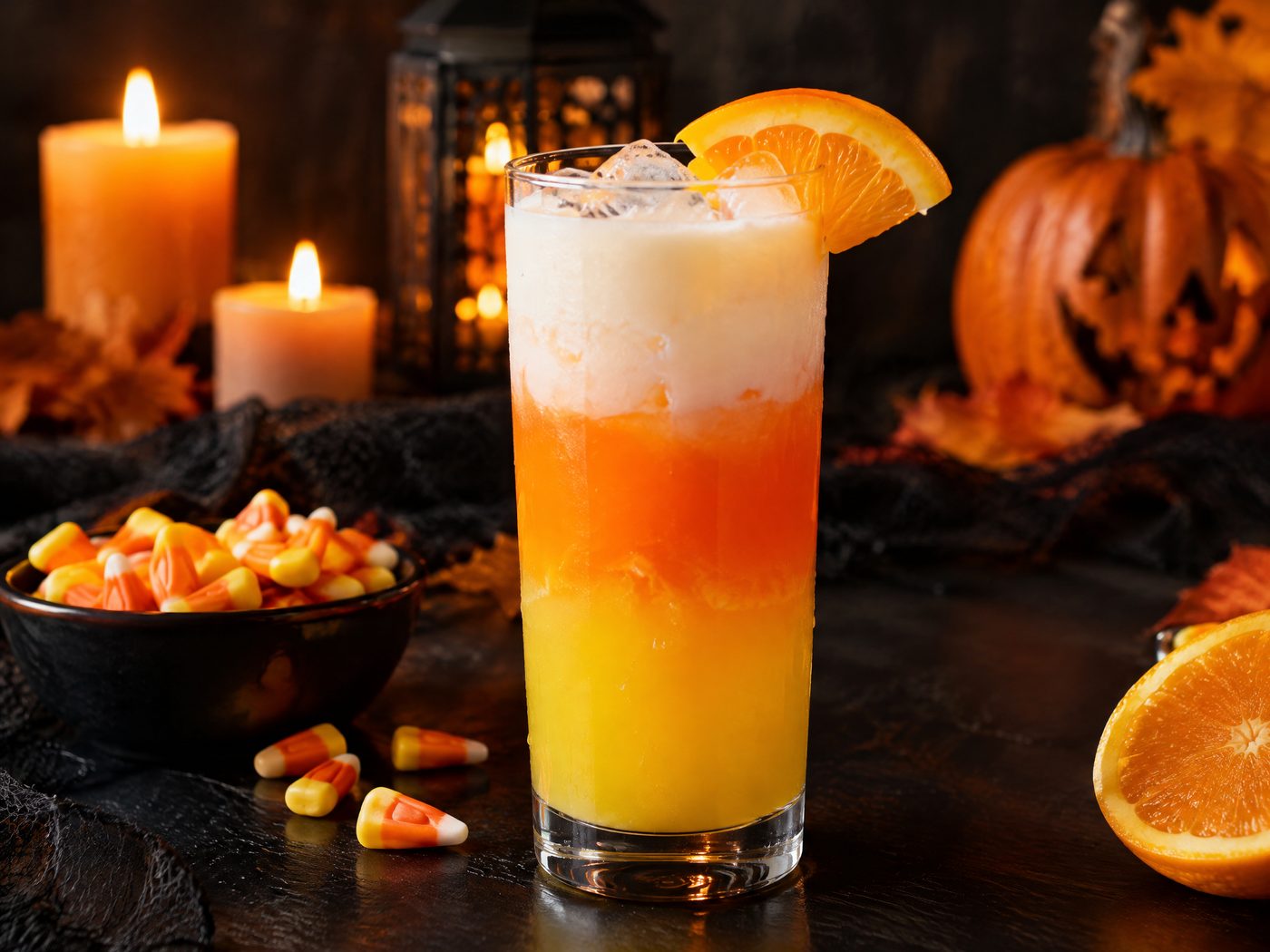 Candy Corn Layered Mocktail