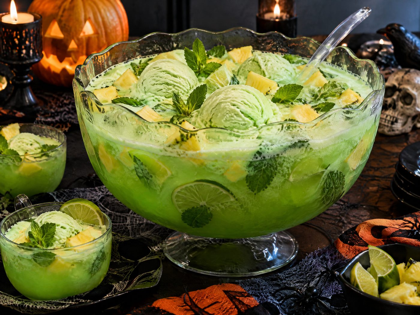 Monster Mash Green Sherbet Punch