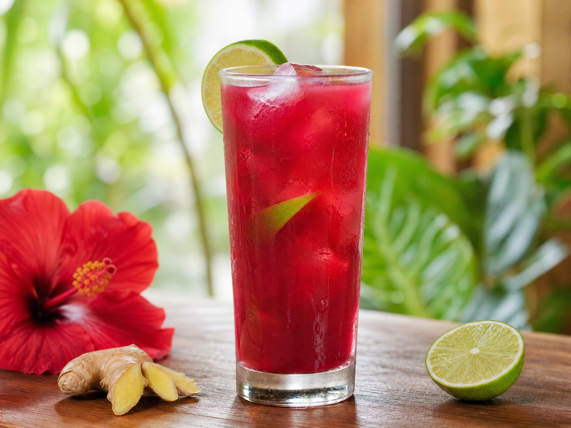 Hibiscus Ginger Lime Fizz