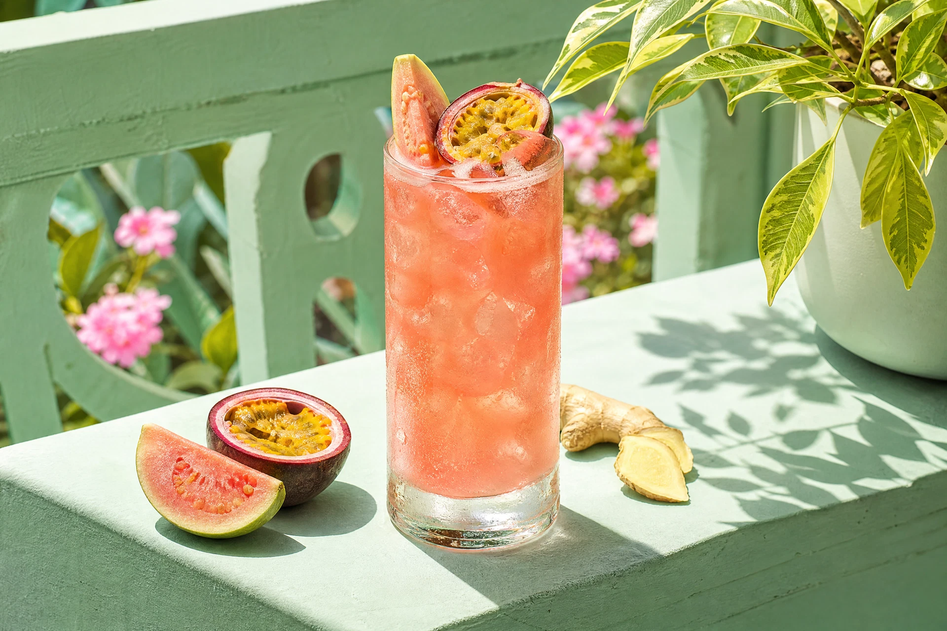 Neon Tropic Ginger-Guava Fizz