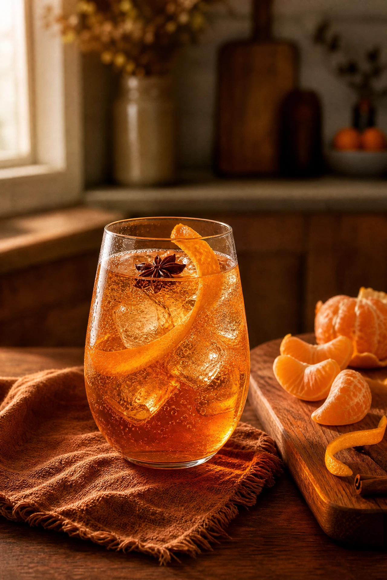 Smoky Mandarin Tea Cooler