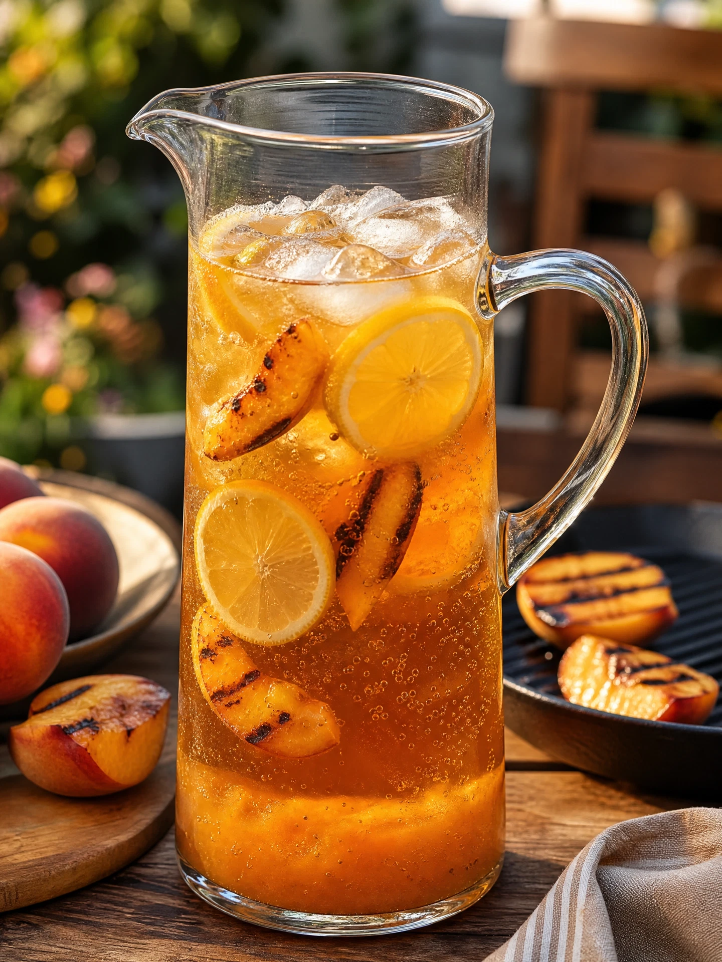 Smoky Peach Tea Pitcher
