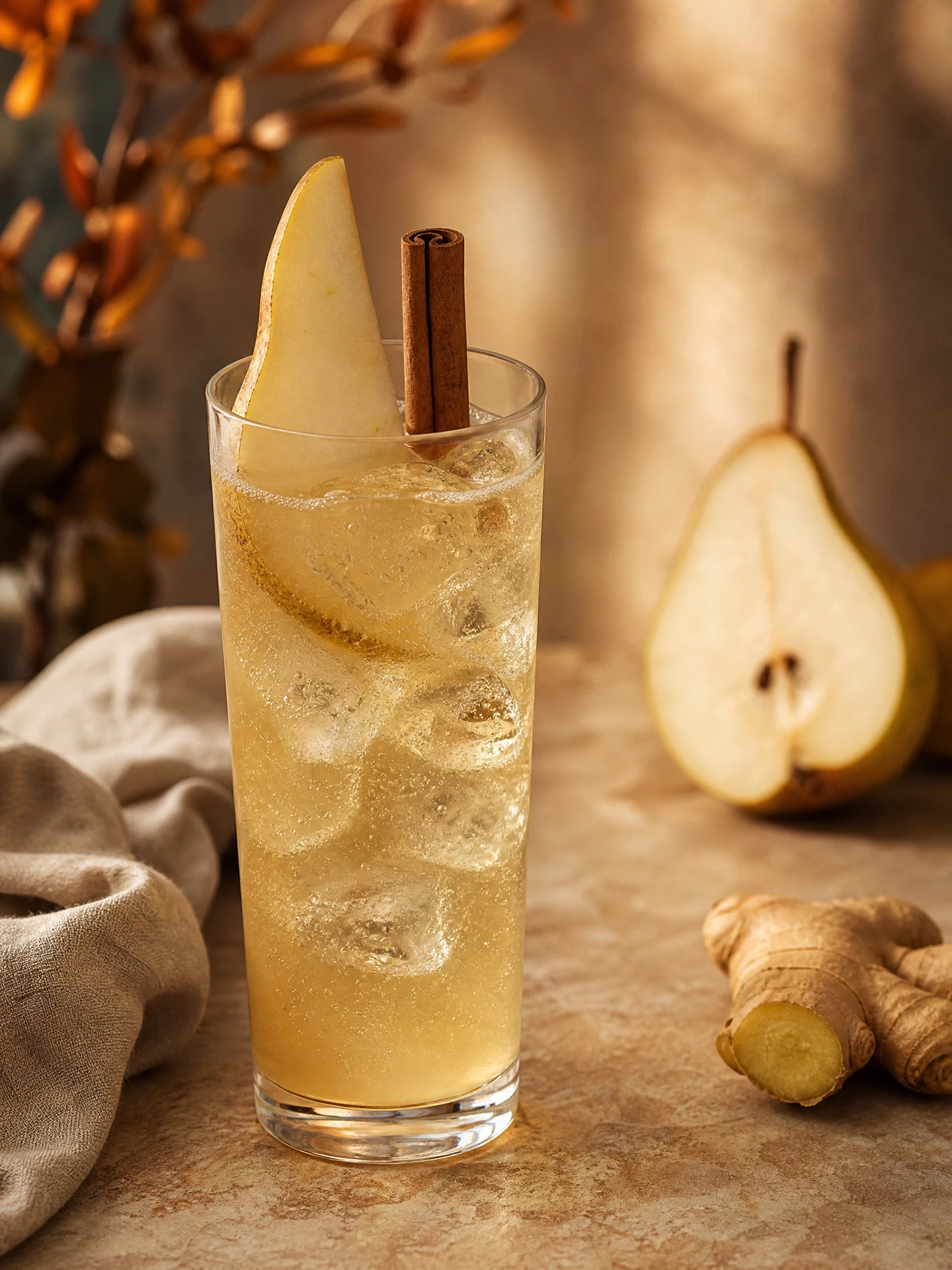 Spiced Pear & Ginger Fizz